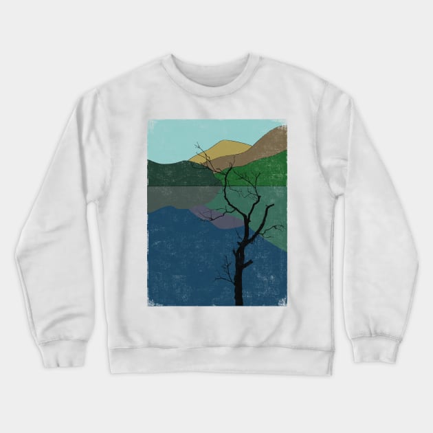 Lone Tree Crewneck Sweatshirt by bulografik